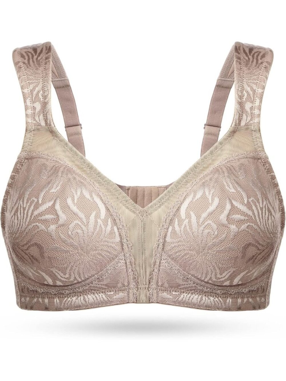 Comfort Wire-Free Plus Size Bra - Full Coverage, Non-Padded Minimizer for